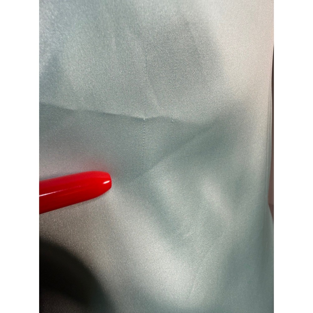Oh Polly Satin Lowcut Asymmetrical Midi Dress US 8 Racerback Flaws READ Ethereal - Picture 11 of 16